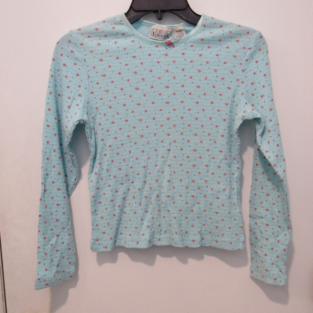 Basic Editions Floral Design, Kids, Long Sleeve Shirt